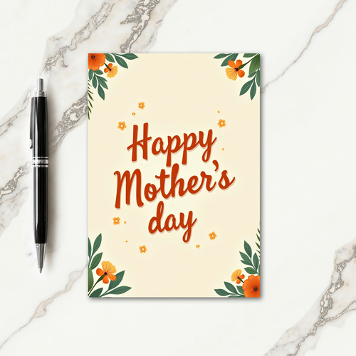 Warm Mothers Day Artful Card