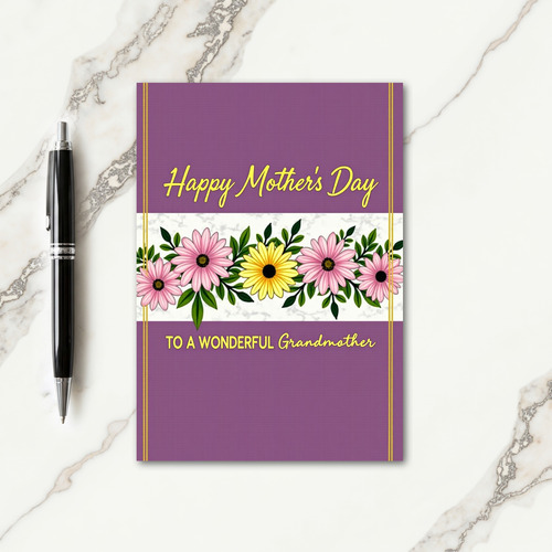 Warm Mothers Day Daisy Card