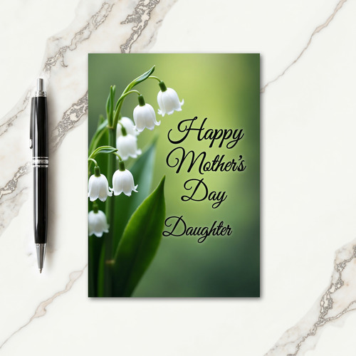 Warm Mothers Day Daughter Card