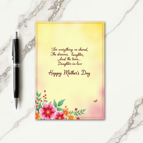 Warm Mothers Day Daughter Love Card