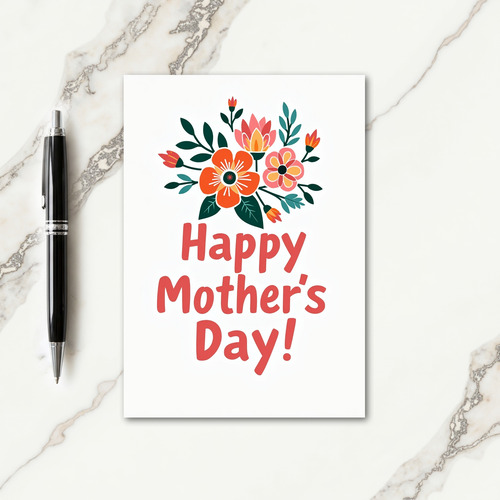 Warm Mothers Day Design Card