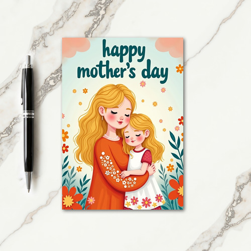 Warm Mothers Day Embrace Card