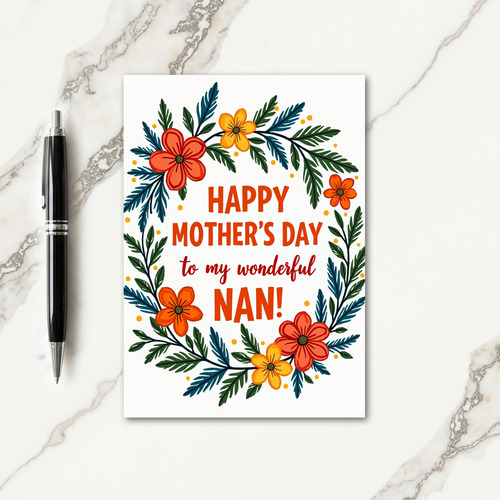Warm Mothers Day Foliage Card