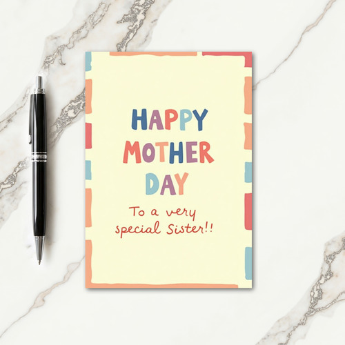 Warm Mothers Day Pastel Card