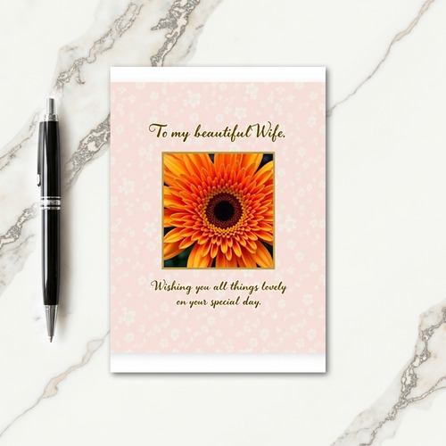 Warm Mothers Day Petals Card