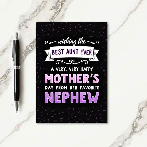 Warm Mothers Day Purple Tone Card