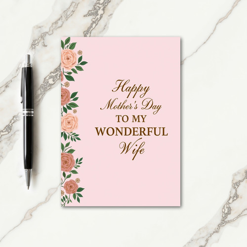 Warm Mothers Day Roses Card