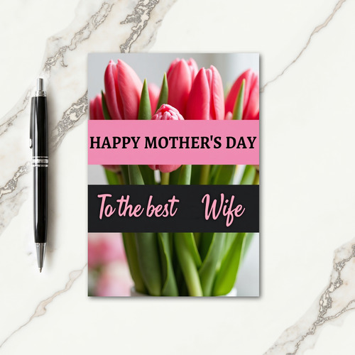 Warm Mothers Day Tulips Card