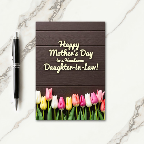 Warm Mothers Day Wooden Card