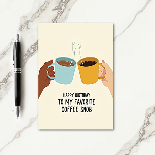 Warm Mug Toast Birthday Card
