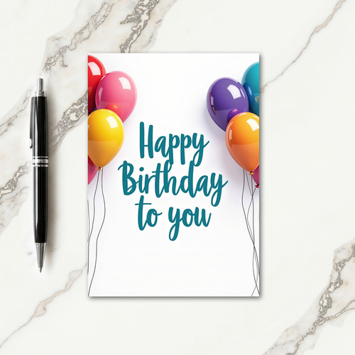 Warm Orbs Birthday Card