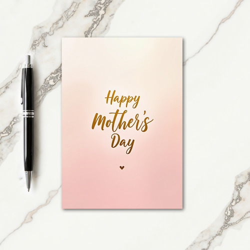 Warm Pastel Mothers Day Card