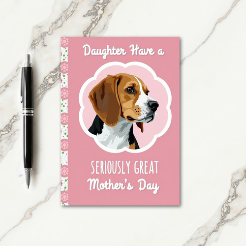 Warm Pink Mothers Day Card