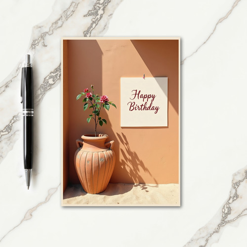 Warm Planter Birthday Card