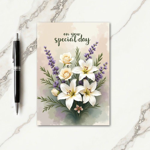 Warm Rose Birthday Card