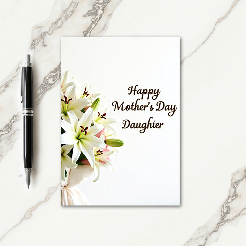 Warm Script Mothers Day Card