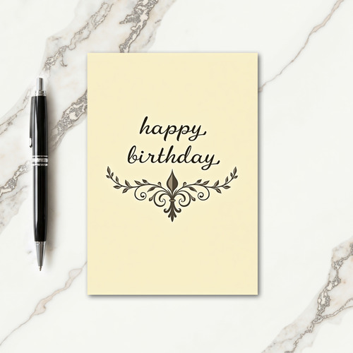 Warm Sepia Birthday Card