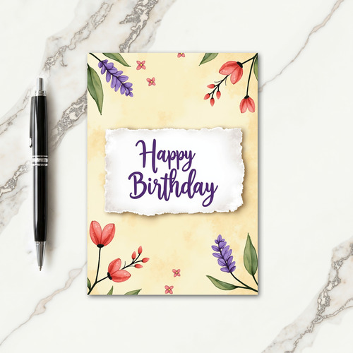 Warm Sun Kissed Birthday Card