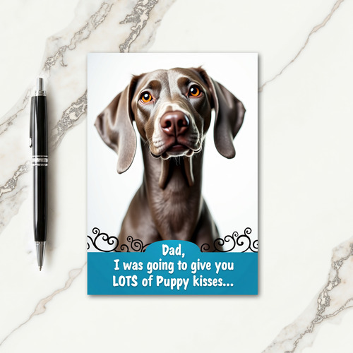 Warm Taupe Fathers Day Card