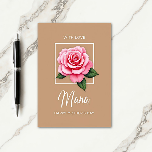 Warm Taupe Mothers Day Card