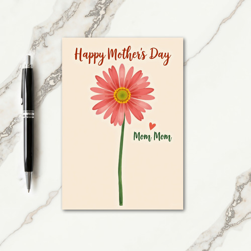 Warm Terracotta Mothers Day Card