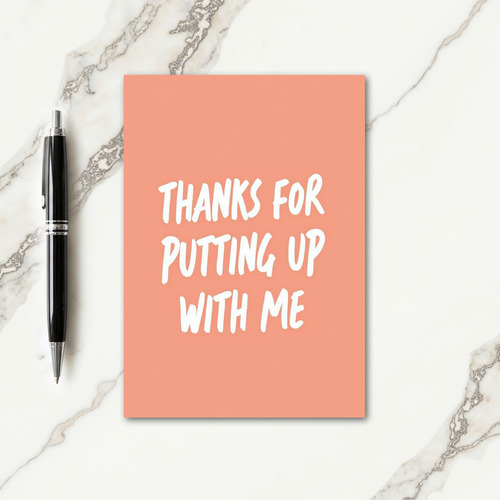 Warm Thanks Mothers Day Script Card