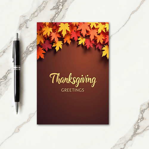 Warm Thanksgiving Greetings Card