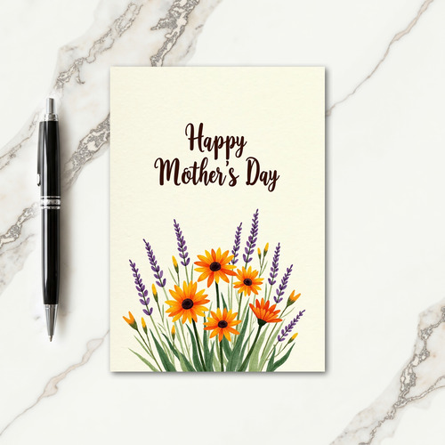 Warm Tone Mothers Day Art Card