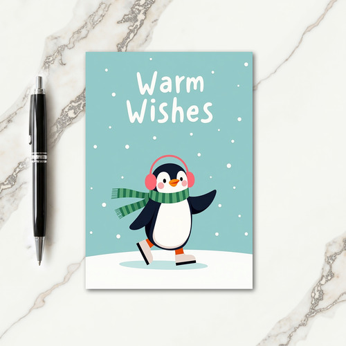 Warm Wishes Bird Card