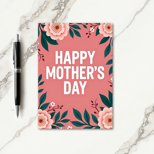 Warm Wishes Floral Card