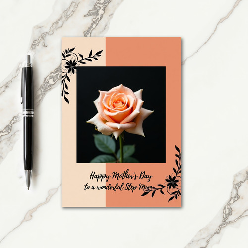 Warm Wishes Rose Mothers Card