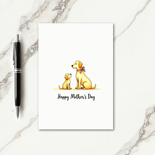 Warm Yellow Mothers Day Card