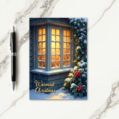 Warmest Christmas Window Card