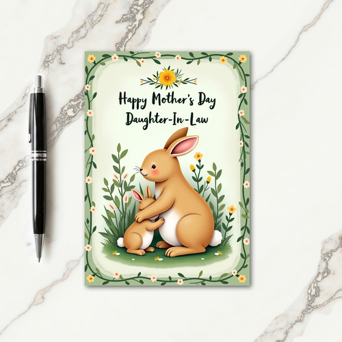 Warmest Mothers Day Bunny Card