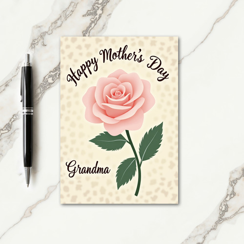Warmest Mothers Day Rose Card