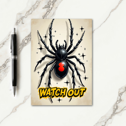 Watch Out Its Halloween Card thumbnail