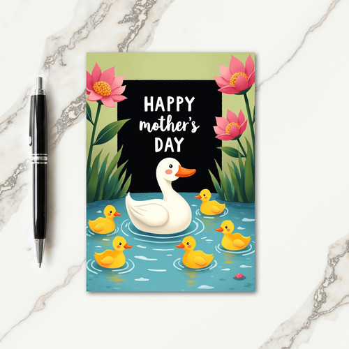 Water Bird Mothers Day Card