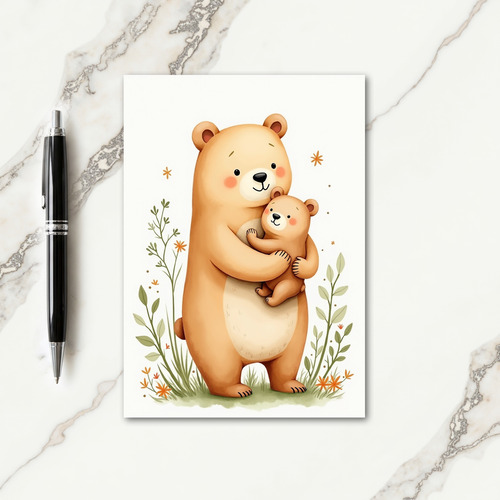 Watercolor Bear Hugs Card