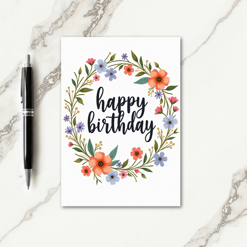 Watercolor Birthday Card