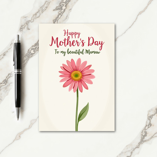 Watercolor Bloom Happy Mothers Card