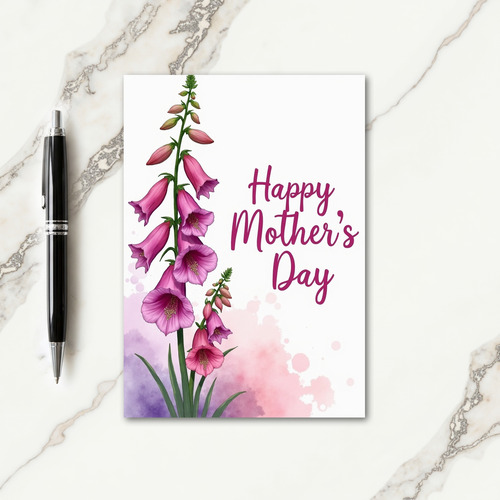 Watercolor Blossom Greeting Card