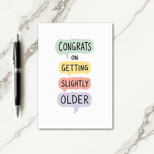 Watercolor Bubble Birthday Card