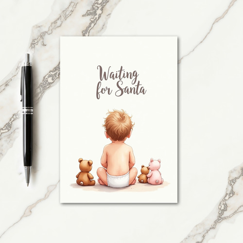 Watercolor Childs Christmas Card thumbnail