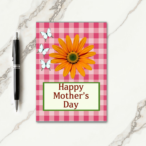 Watercolor Daisy Mothers Day Card