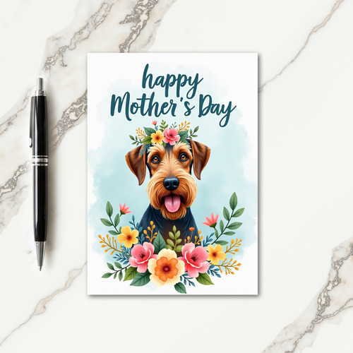 Watercolor Dog Portrait Card