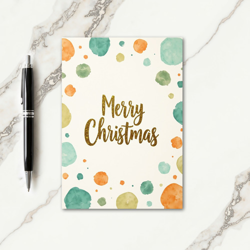 Watercolor Elegant Christmas Card