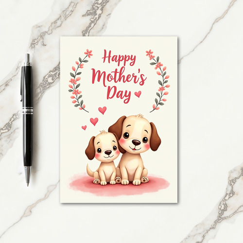 Watercolor Family Day Card