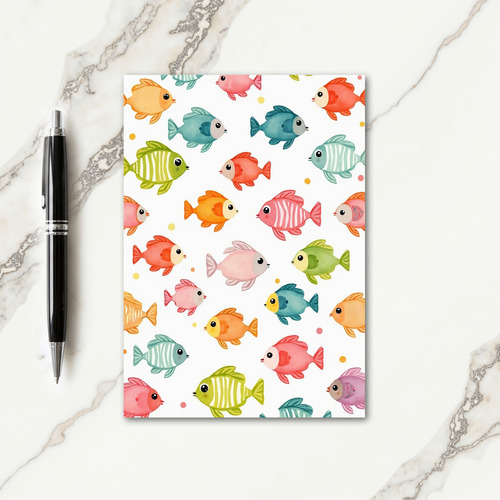 Watercolor Fathers Day Pattern Card