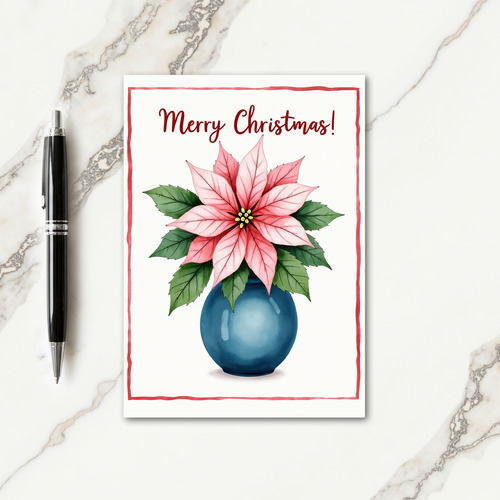 Watercolor Festive Bloom Card