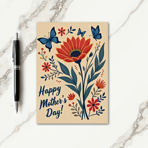 Watercolor Floral Bloom Card
